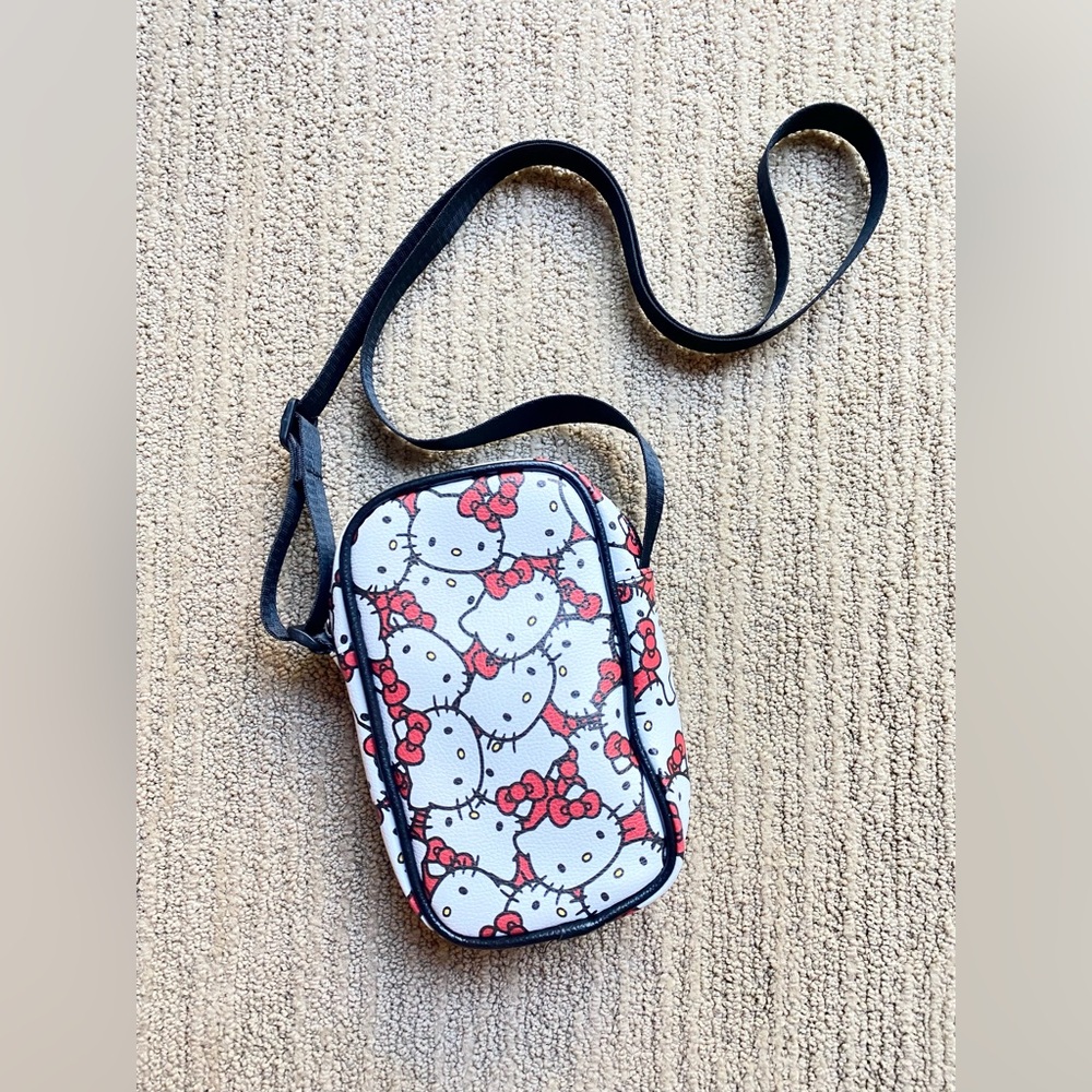 hello kitty all-over print crossbody bag